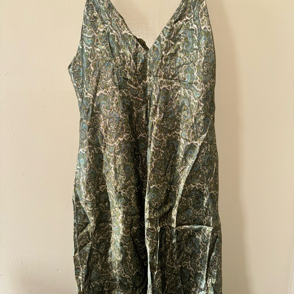 Zara Green Paisley Mini Dress